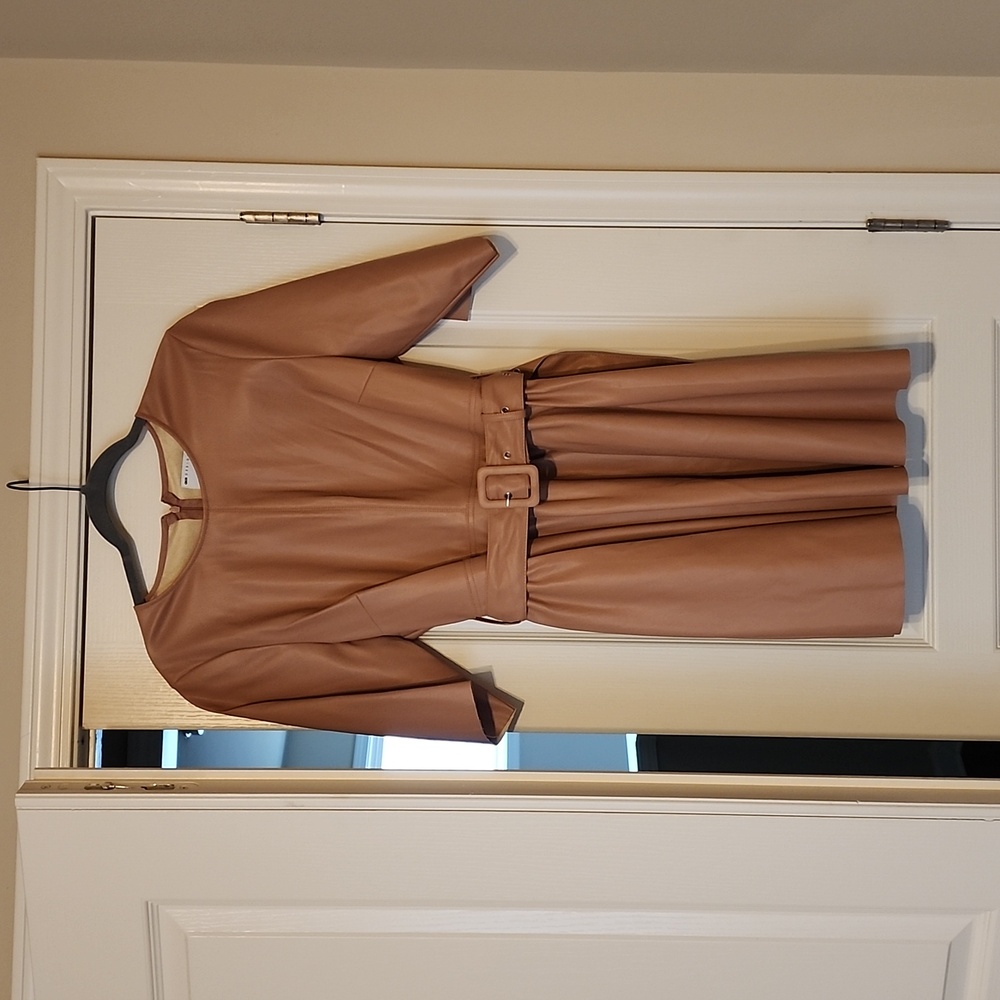 NWT Faux leather dress